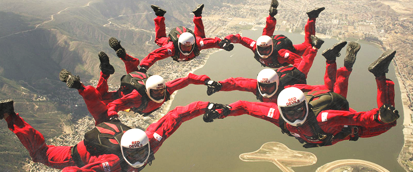 The Red Devils parachute display team